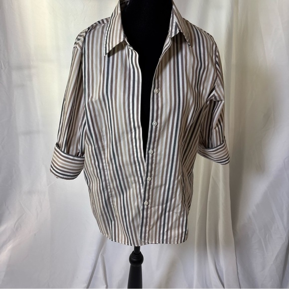 Orvis Women’s Striped Button-Up Shirt - Picture 2 of 10